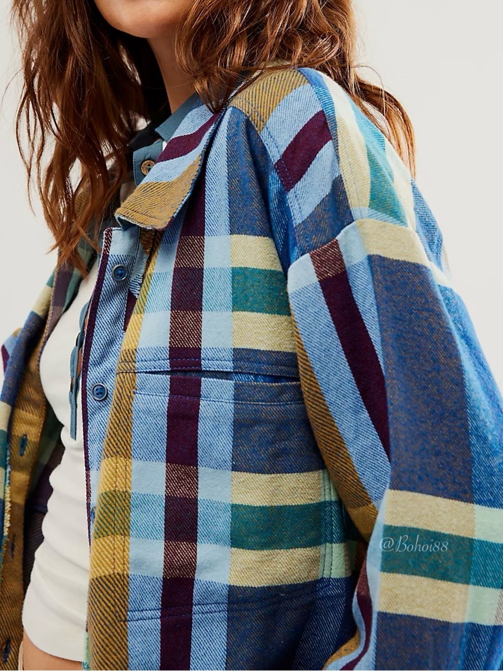 NWT Free People We The Free So Long Summer Plaid Top - Picture 3 of 16